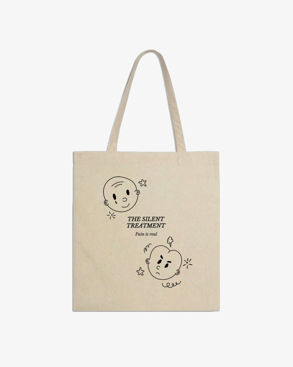 The Silent treatment tote bag